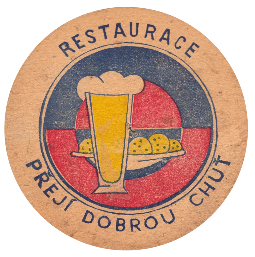 EV.Č. 034 · PŘEJÍ DOBROU CHUŤ · MODRÁ