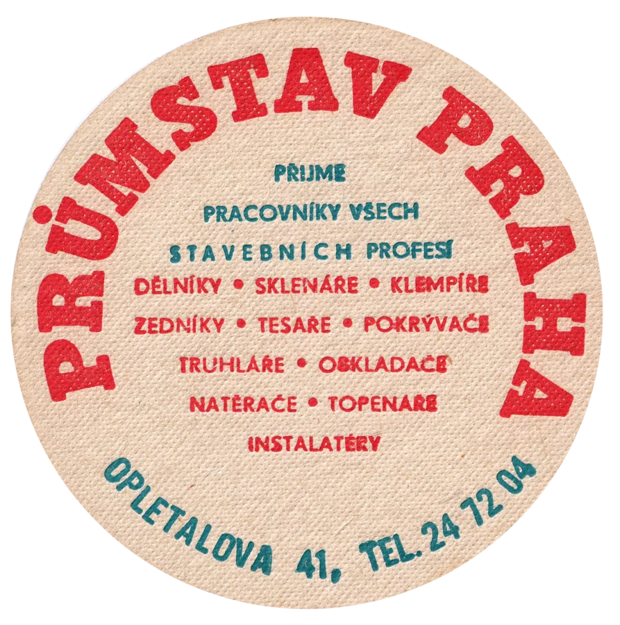 EV.Č. 077 · PRŮMSTAV PRAHA · NÁBOR