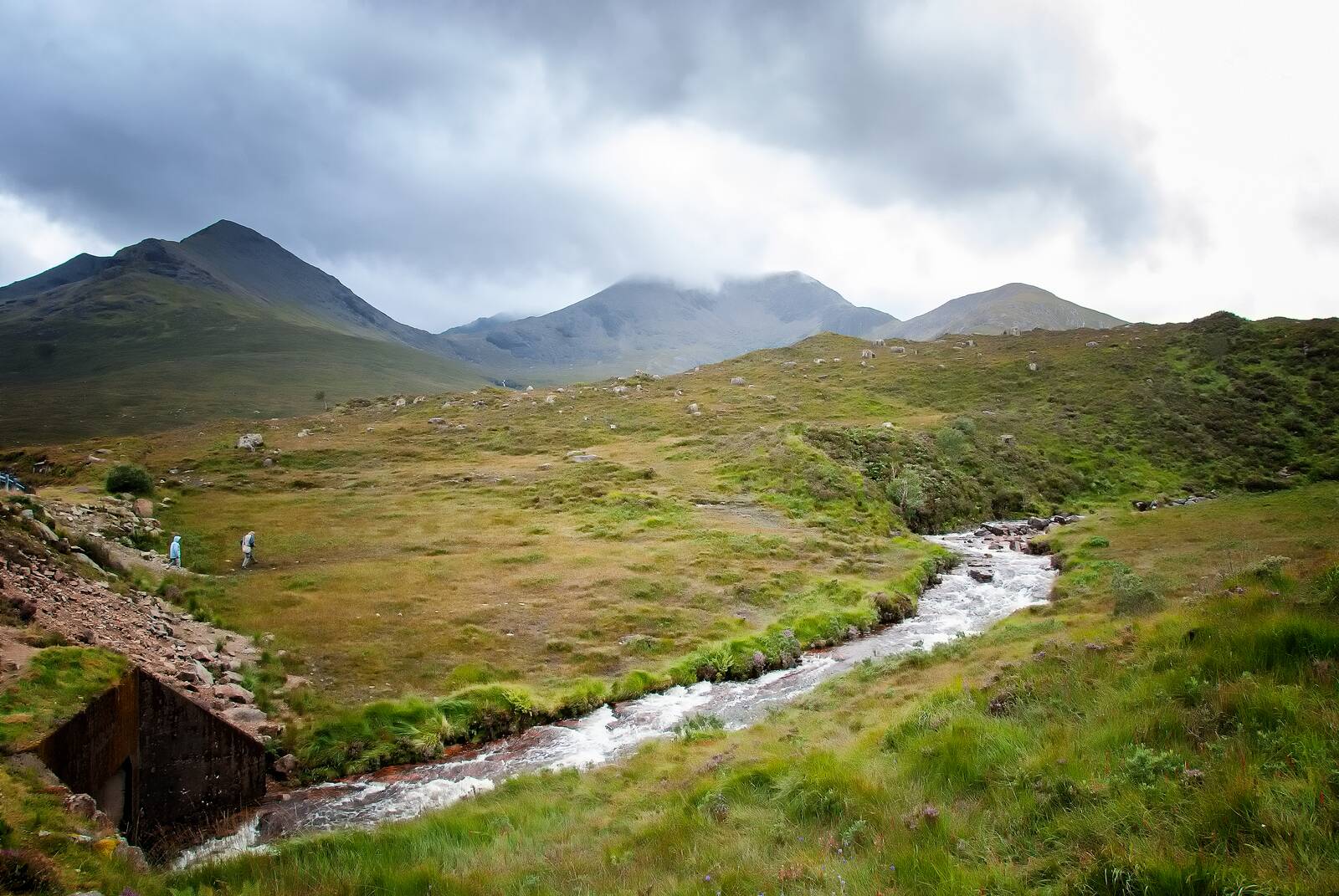Waterfall and moor